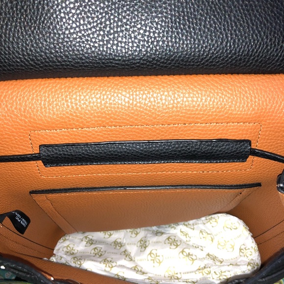 Guess Bags Authentic Guess Backpack Black With Gold Zipper Poshmark